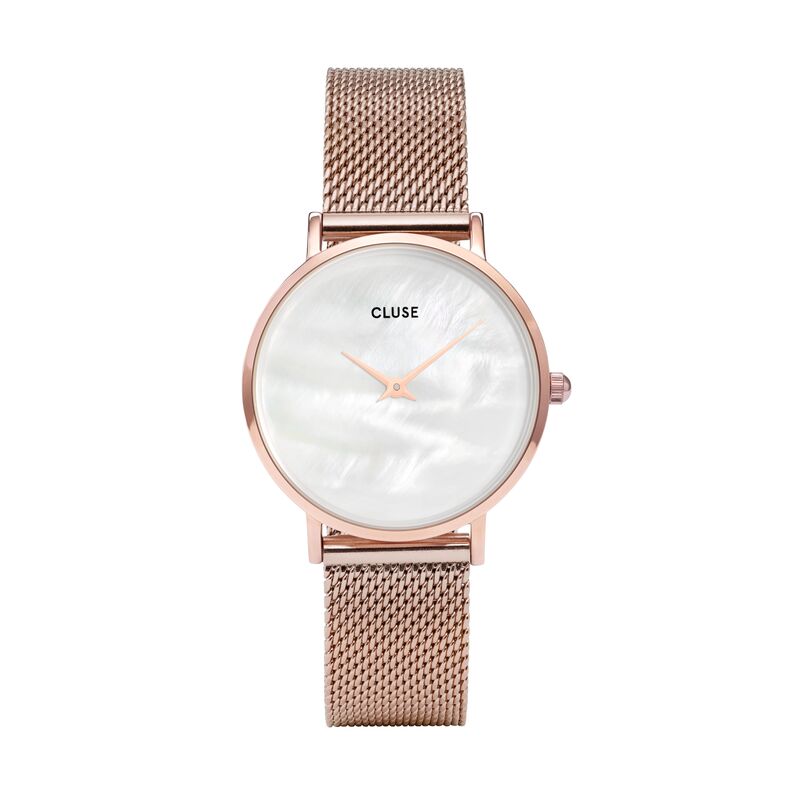 Montre CLUSE pour femme en Laiton serti de perle de synthèse , fonctionnalités : 3 ATM - CL30047