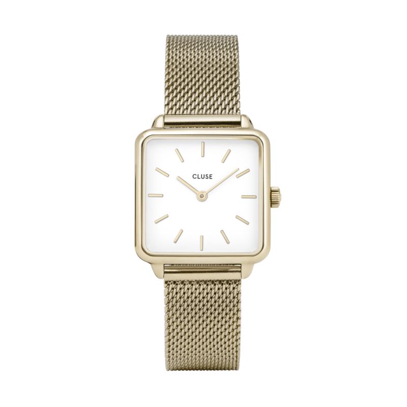 Montre CLUSE pour femme en Laiton de forme Carré, couleur : BLANC, fonctionnalités : 3 ATM - taille : #null# - CL60002