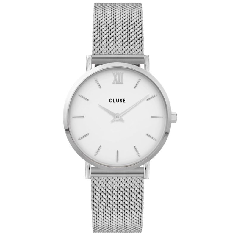 Montre CLUSE pour femme en AcierAcier de forme Rond, couleur : BLANC, fonctionnalités : 3 ATM - taille : #null# - CW0101203002