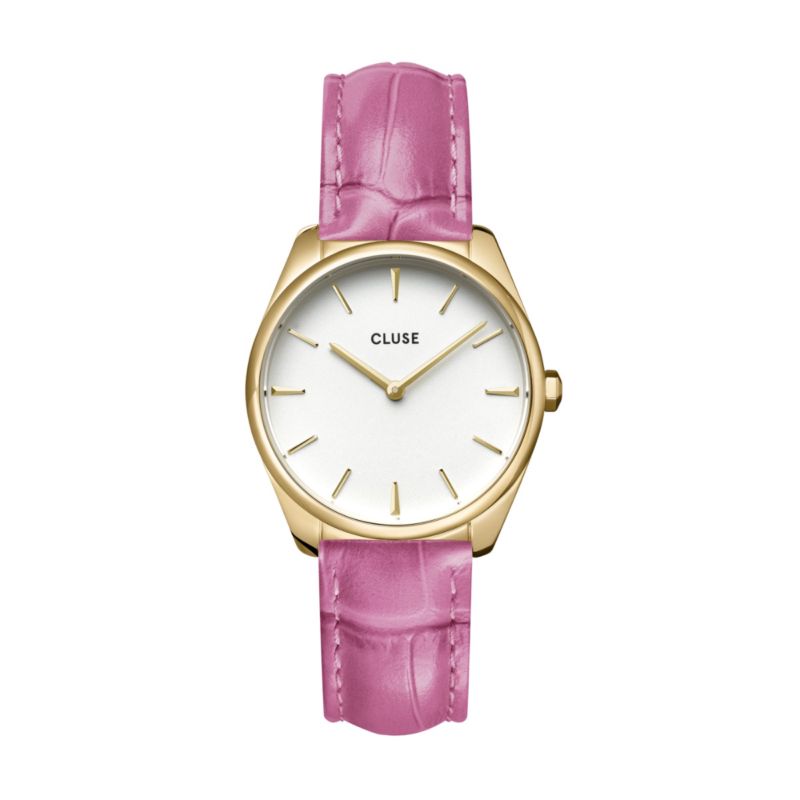 Montre CLUSE pour femme en Acier de forme Rond, couleur : BLANC, fonctionnalités : 5 ATM - taille : #null# - CW11213