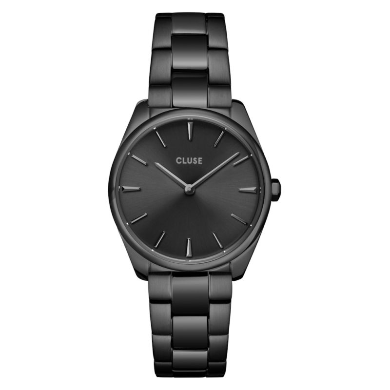 Montre CLUSE pour femme en Acier Inoxydable de forme Rond, couleur : NOIR, fonctionnalités : 5 ATM - CW11214