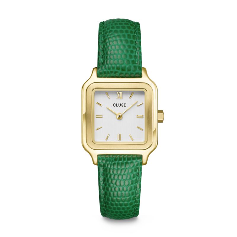 Montre CLUSE pour femme en AcierCuir Véritable de forme Carré, couleur : BLANC, fonctionnalités : 5 ATM - taille : #null# - CW11803