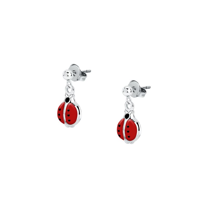 Boucles d'oreilles CLEOR pour enfant en Argent 925/1000 en forme de coccinnelle - 0.001 g  - Z0162133