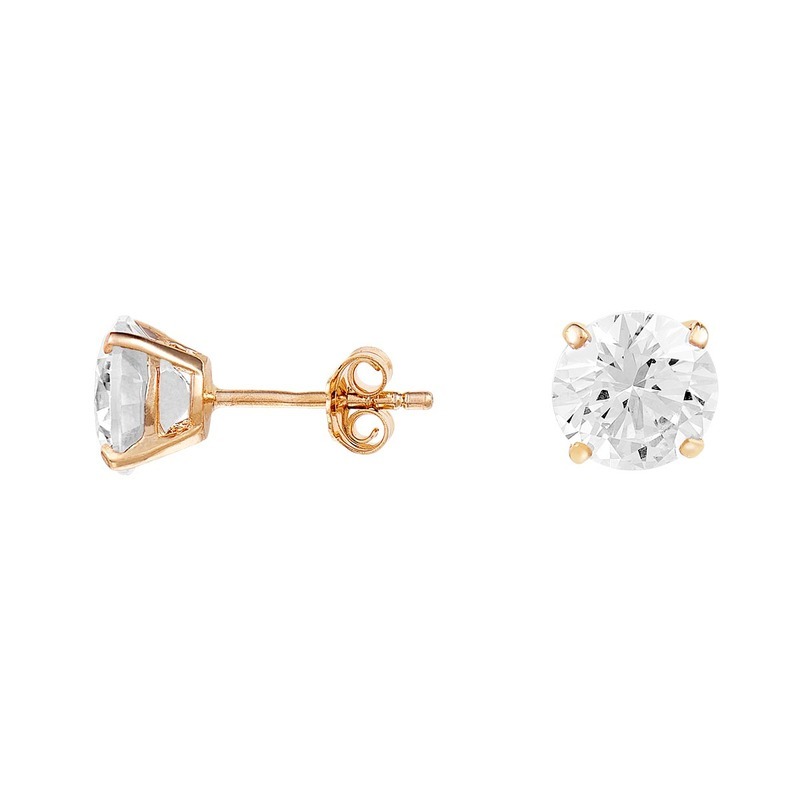 Boucles d'oreilles CLEOR pour femme en Laiton serti de zircon  - 0.001 g  - Z0040610