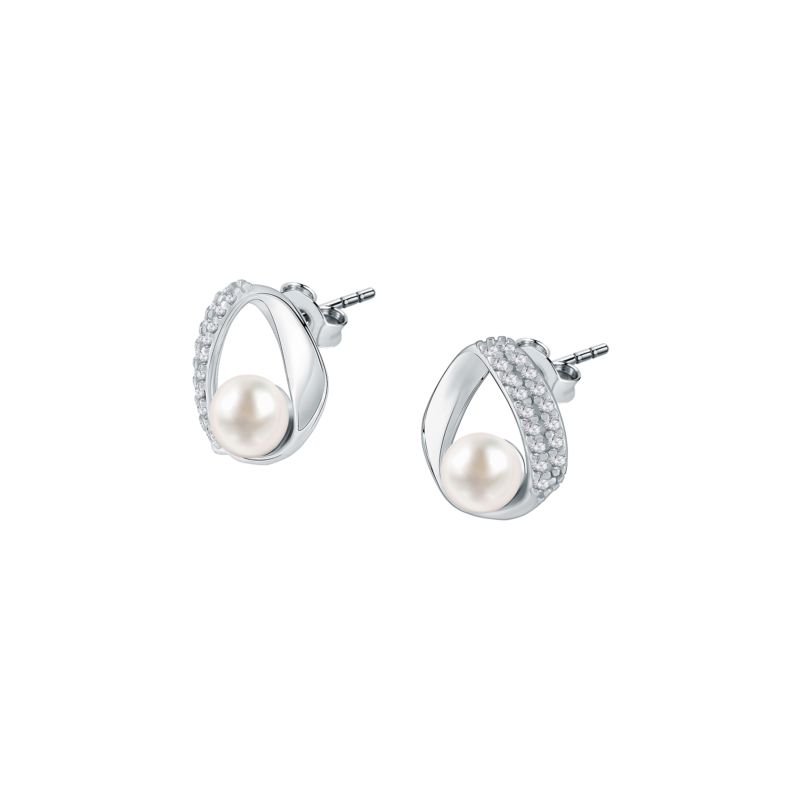 Boucles d'oreilles CLEOR pour femme en Argent 925/1000 serti de perle de culture - 0.002 g - taille : #null# - Z0159983