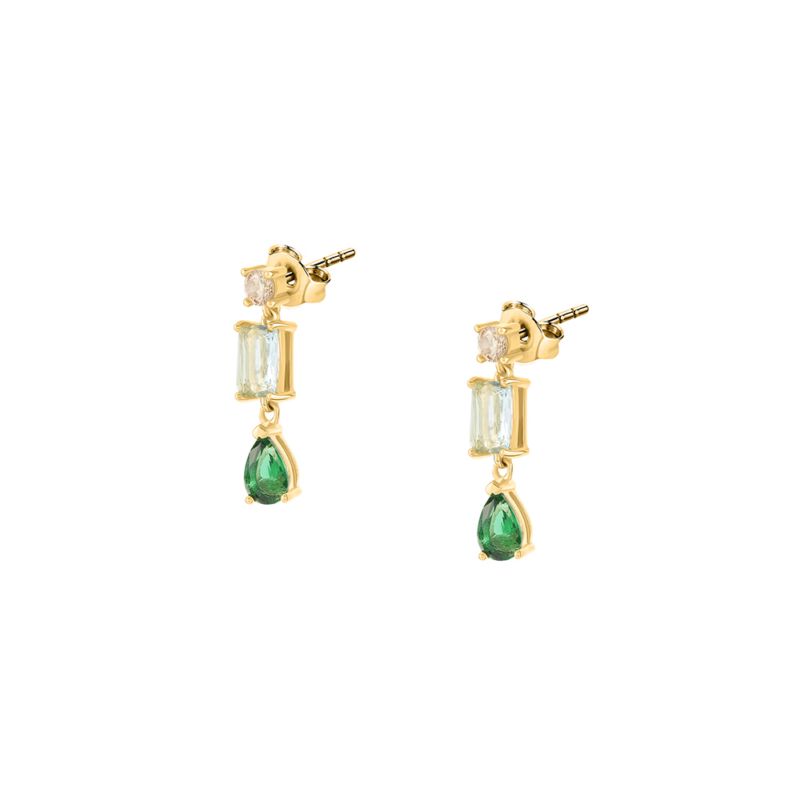 Boucles d'oreilles CLEOR pour femme en Argent 925/1000 serti de zircon - 0.002 g - taille : #null# - Z0160215