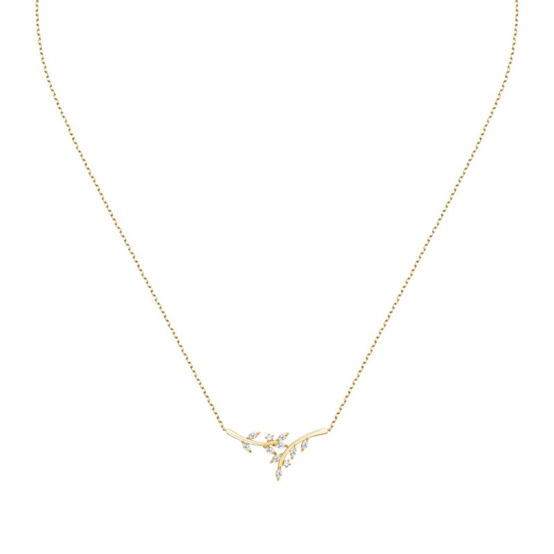 Collier CLEOR pour femme en Argent 925/1000 serti de zircon - 0.003 g - taille : 403CM - Z0160229