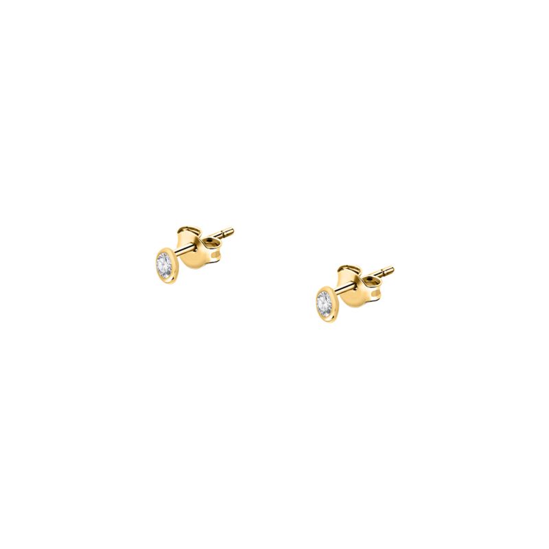 Boucles d'oreilles CLEOR pour enfant en Plaqué Or serti de zircon - 0.001 g - taille : #null# - Z0149070
