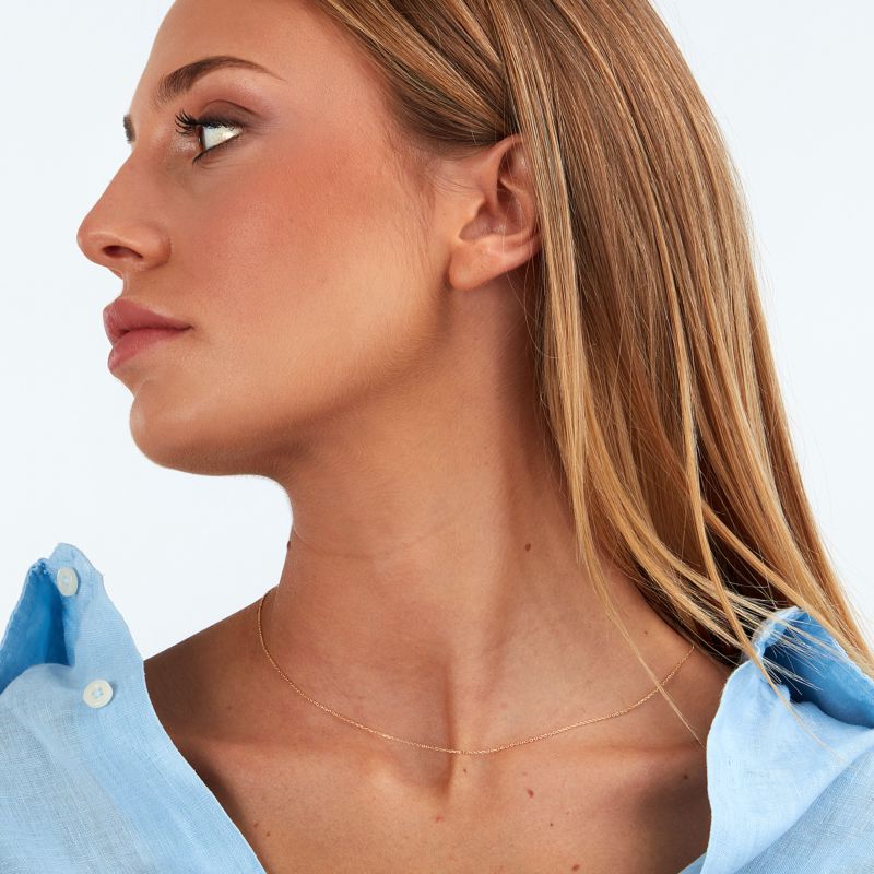 Collier CLEOR pour femme en Or 750/1000 - 0.001 g - taille : 42CM - Z0162332