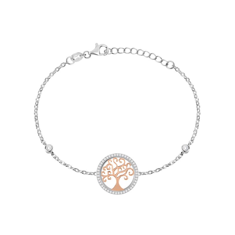 Bracelet CLEOR pour femme en Argent 925/1000 serti de zircon - 0.003 g - taille : 173CM - D.25P605000100