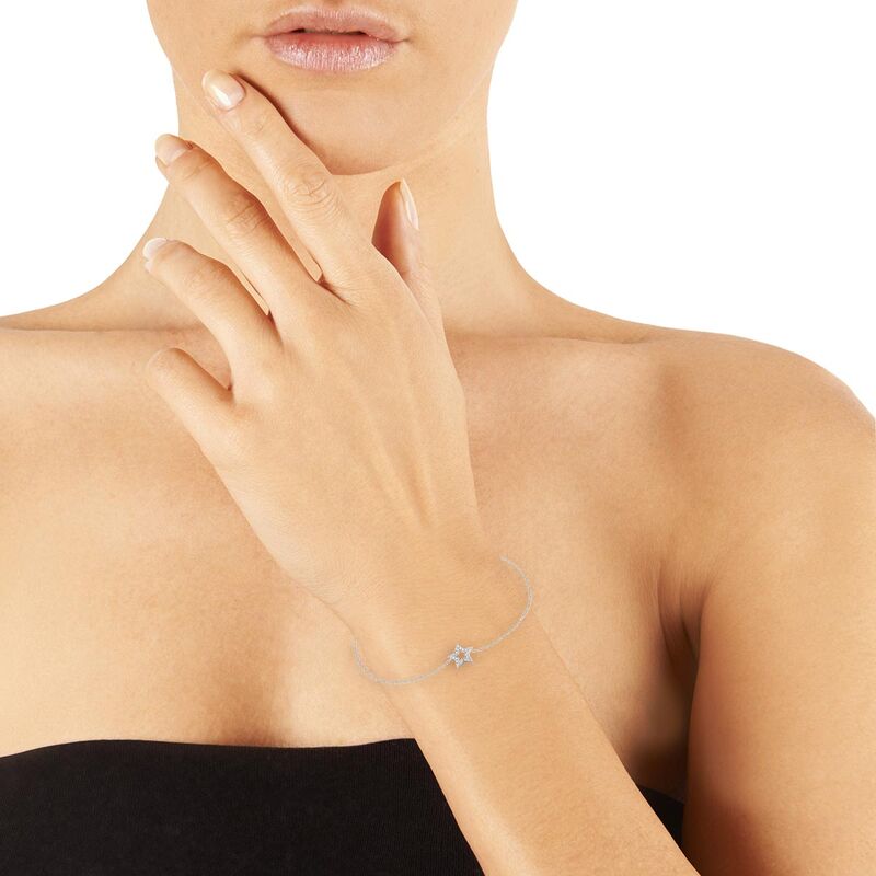 Bracelet CLEOR pour femme en Or 375/1000 serti de zircon  - 0.001 g  - Z0153296