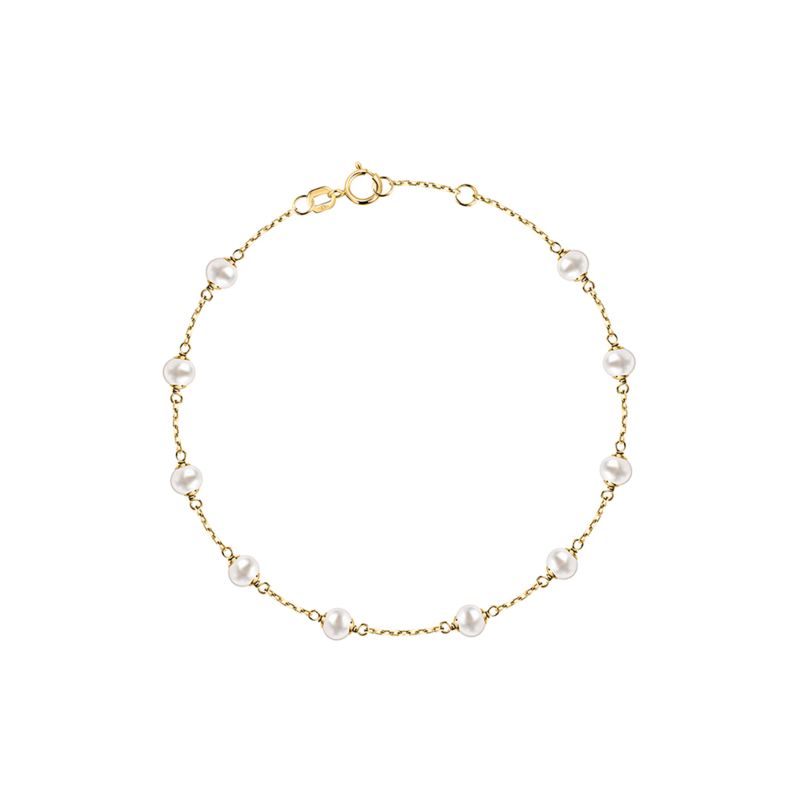 Bracelet CLEOR pour femme en Or 375/1000 serti de perle de culture - 0.001 g - taille : 171CM - Z0158040