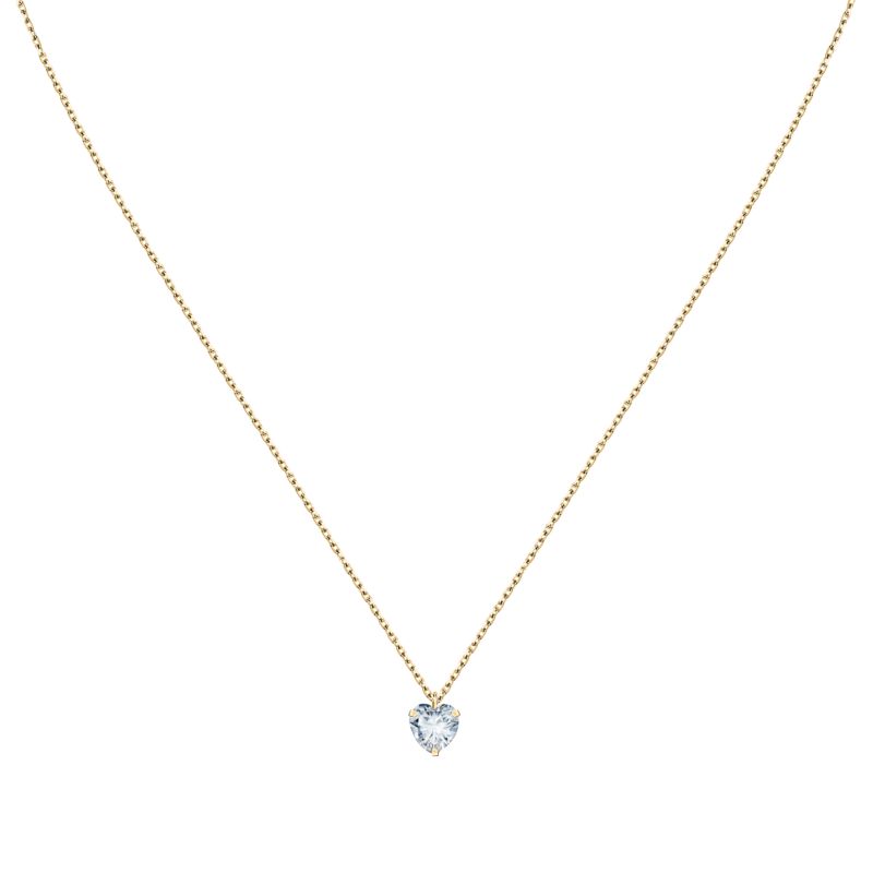 Collier CLEOR pour femme en Or 375/1000 serti de topaze - 0.001 g - taille : 42CM - Z0041291