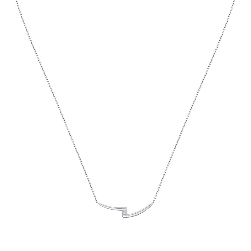 Collier CLEOR pour femme en Or 375/1000 serti de diamant - 0.001 g - taille : 403CM - Z0157942