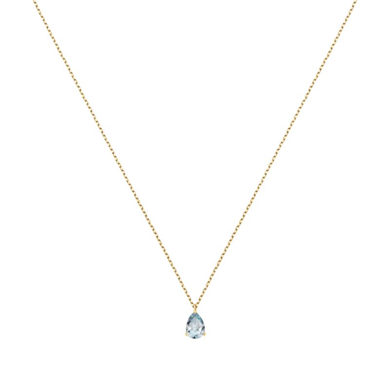 Collier CLEOR pour femme en Or 375/1000 serti de topaze - 0.001 g - taille : 402CM - Z0041306