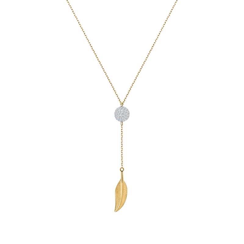 Collier CLEOR pour femme en Or 375/1000 serti de cristal - 0.001 g - taille : 403CM - Z0153961