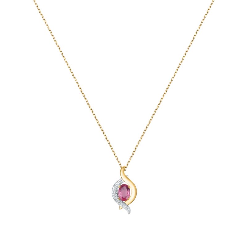 Collier CLEOR pour femme serti de rubis - 0.001 g - taille : #null# - EXZ0148972