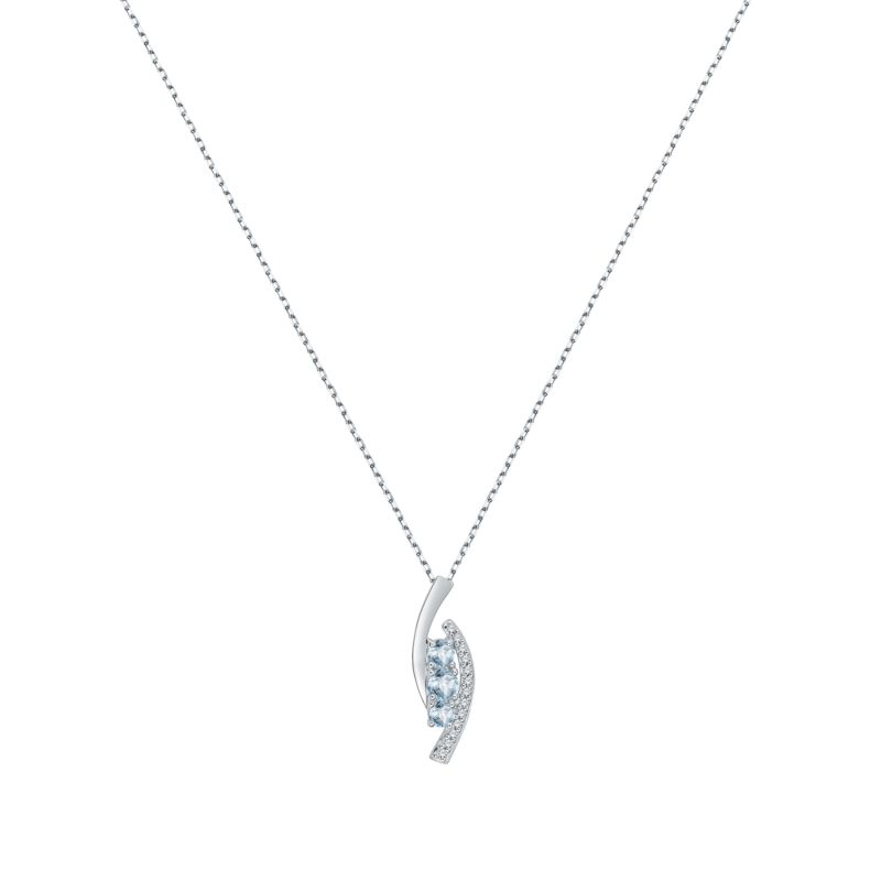 Collier CLEOR pour femme en Or 375/1000 serti de topaze - 0.001 g - taille : 403CM - Z0146850