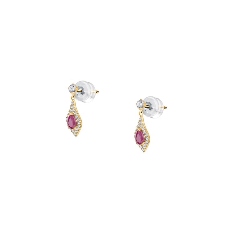Boucles d'oreilles CLEOR pour femme en Or 375/1000 serti de rubis - 0.001 g - taille : #null# - Z0153130