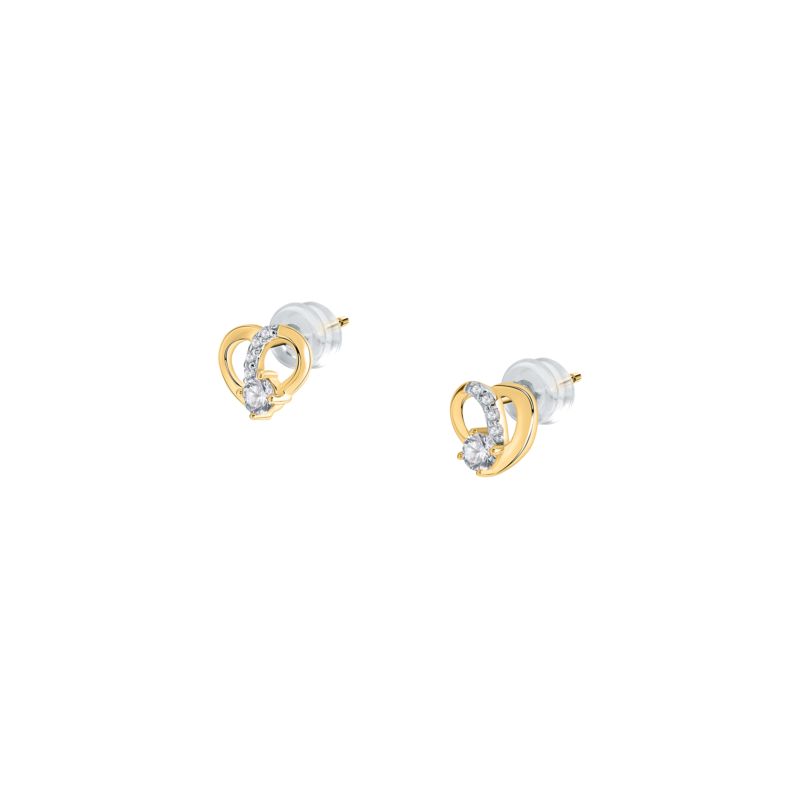 Boucles d'oreilles CLEOR pour femme en Or 375/1000 serti de zircon - taille : #null# - Z0158902