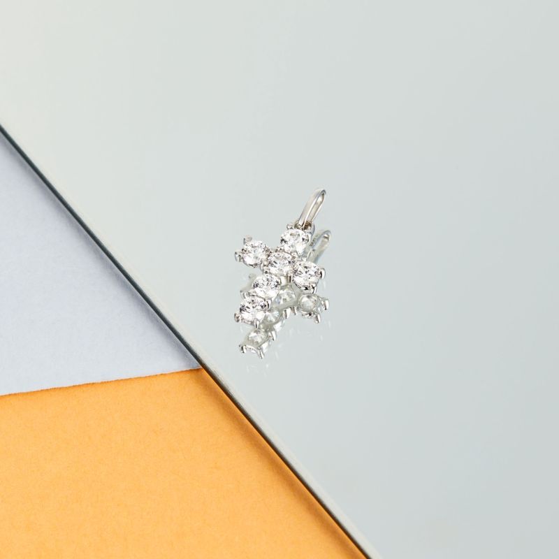 Pendentif CLEOR pour femme en Or 375/1000 serti de zircon - taille : #null# - Z0001230