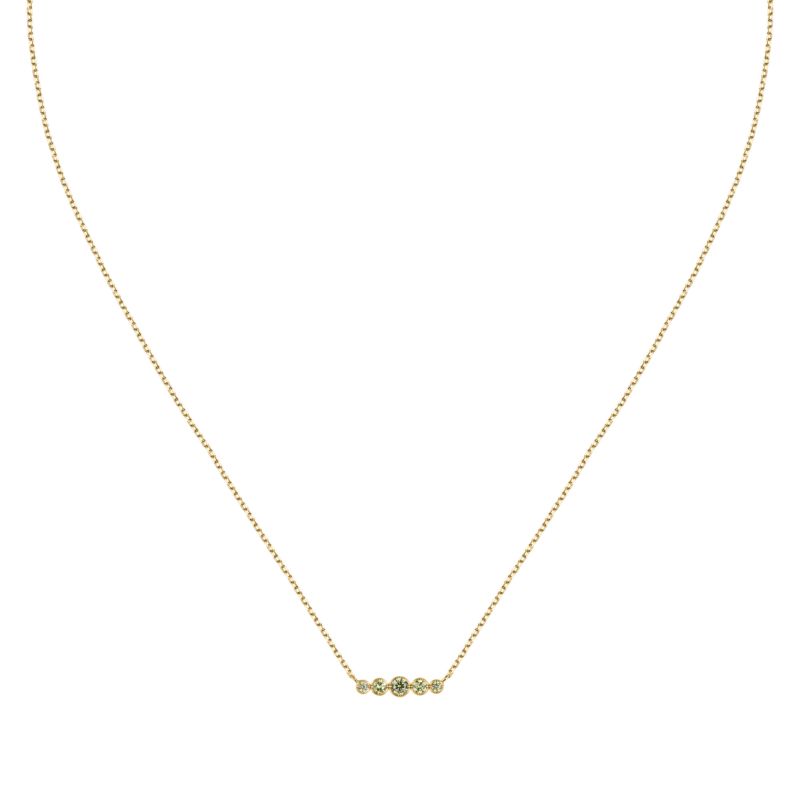 Collier CLEOR pour femme en Or 375/1000 serti de zircon - 0.001 g - taille : 402CM - D.3105900005