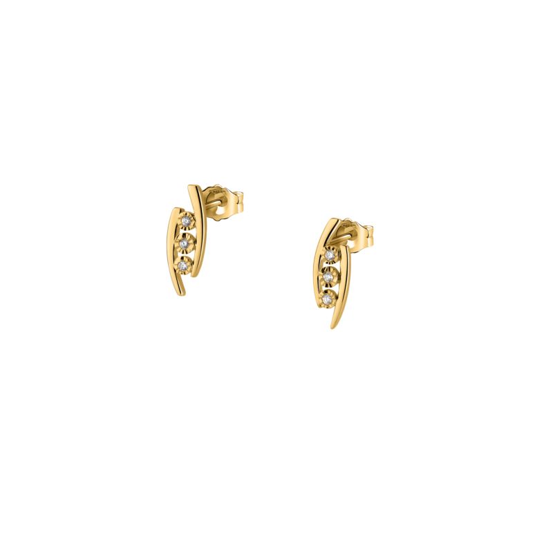 Boucles d'oreilles CLEOR pour femme en Or 375/1000 serti de diamant - 0.001 g - taille : #null# - D.3122100301