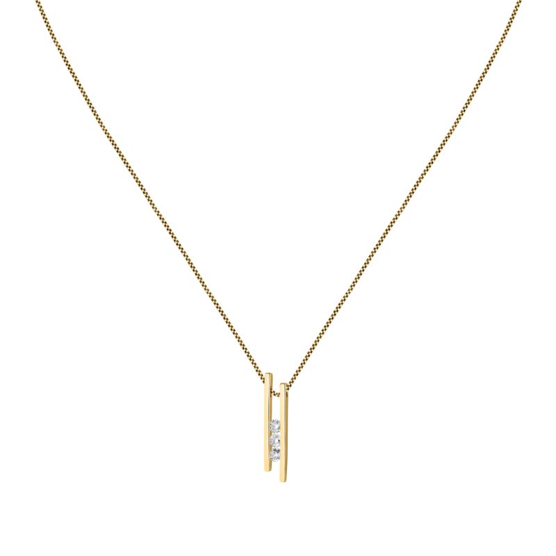 Collier CLEOR pour femme en Or 375/1000 serti de diamant - 0.002 g - taille : 402CM - D.3122900202