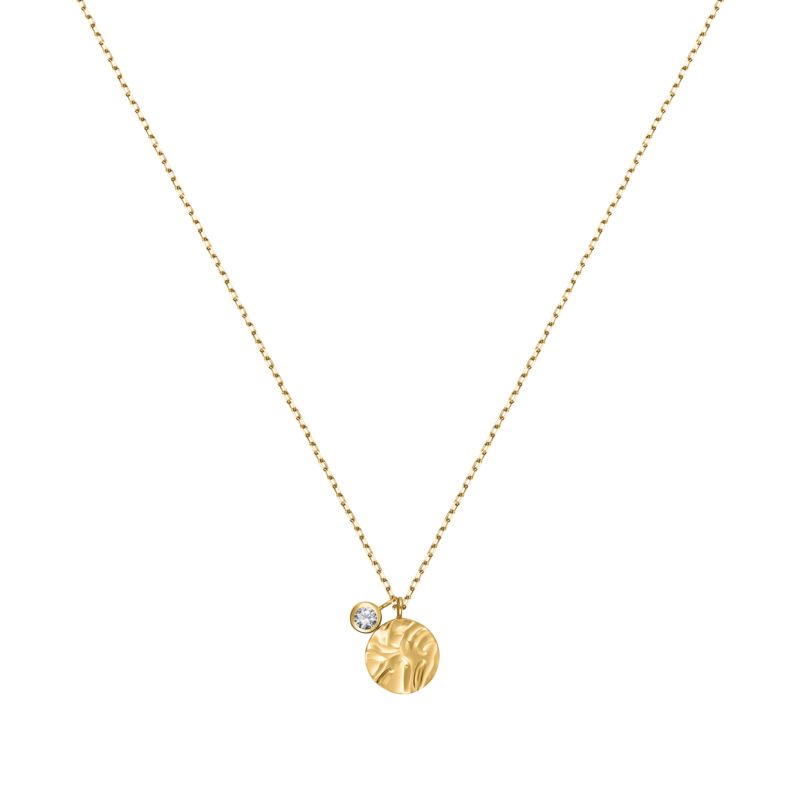 Collier CLEOR pour femme en Or 375/1000 serti de zircon - 0.001 g - taille : 402CM - Z0161105