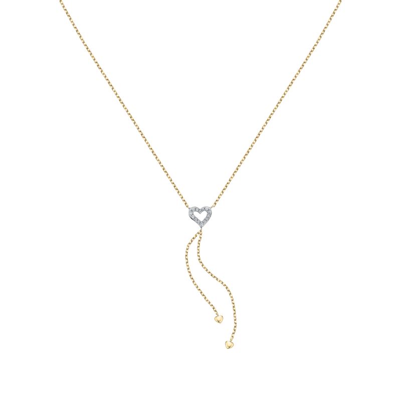 Collier CLEOR pour femme en Or 375/1000 serti de zircon - 0.001 g - taille : 40234CM - D.3142900003