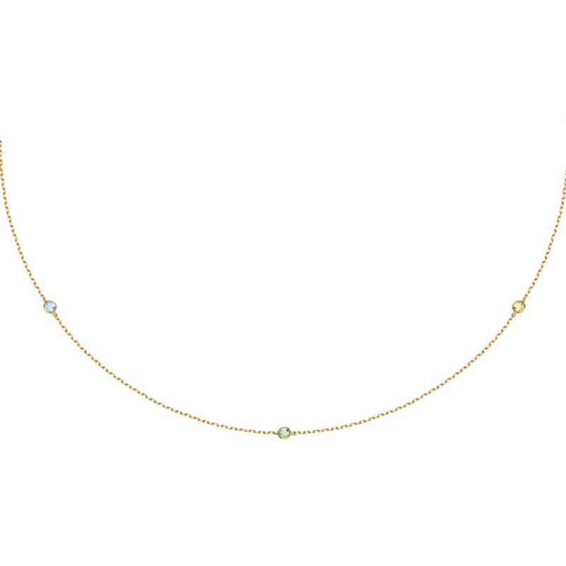 Collier CLEOR pour femme en Or 375/1000 serti de topaze - 0.001 g - taille : 402CM - D.3151900001