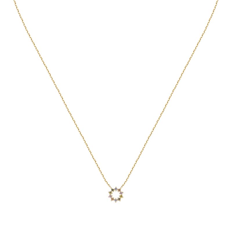 Collier CLEOR pour femme en Or 375/1000 serti de zircon - 0.001 g - taille : 402CM - D.3162900001