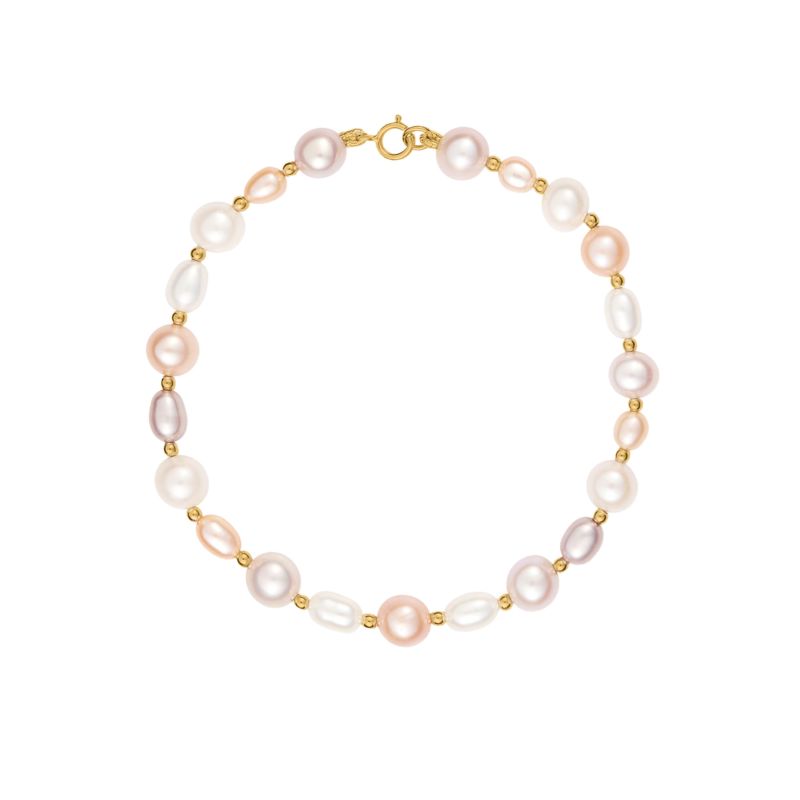 Bracelet CLEOR pour femme en Or 375/1000 serti de perle de culture - taille : 18CM - D.3164500002