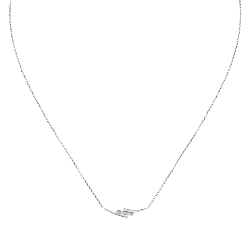 Collier CLEOR pour femme en Or 375/1000 serti de diamant - 0.001 g - taille : 402CM - D.3201900041