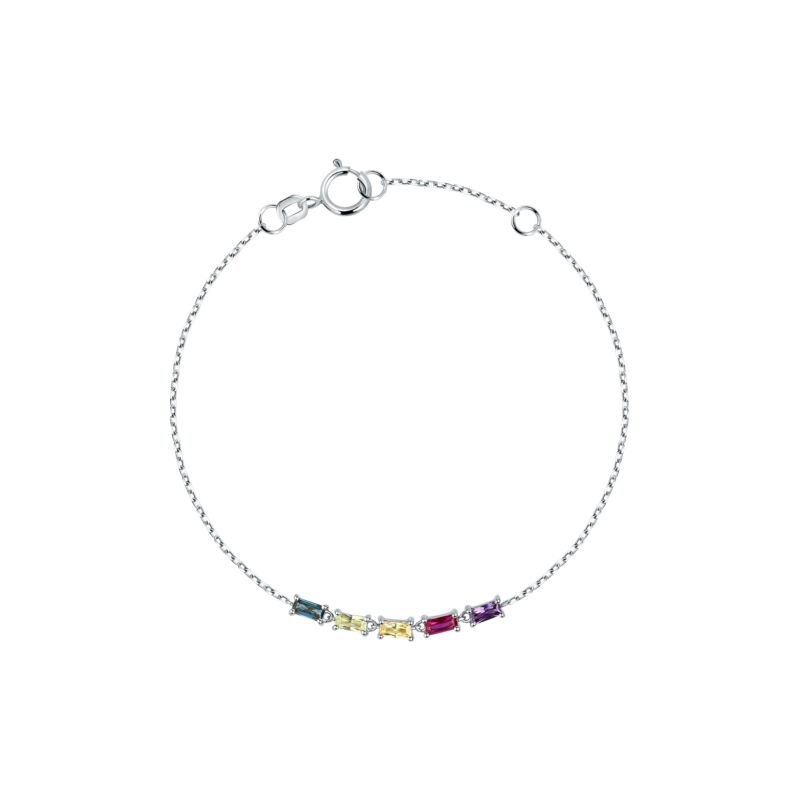 Bracelet CLEOR pour femme en Or 375/1000 serti de zircon - 0.001 g - taille : 162CM - D.3202500003