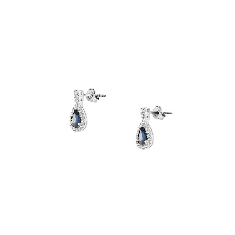 Boucles d'oreilles CLEOR pour femme en Or 375/1000 serti de saphir  - 0.001 g  - D.3293101701