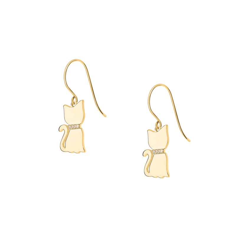 Boucles d'oreilles CLEOR pour femme en Plaqué Or serti de zircon - 0.001 g - taille : #null# - D.5129100005
