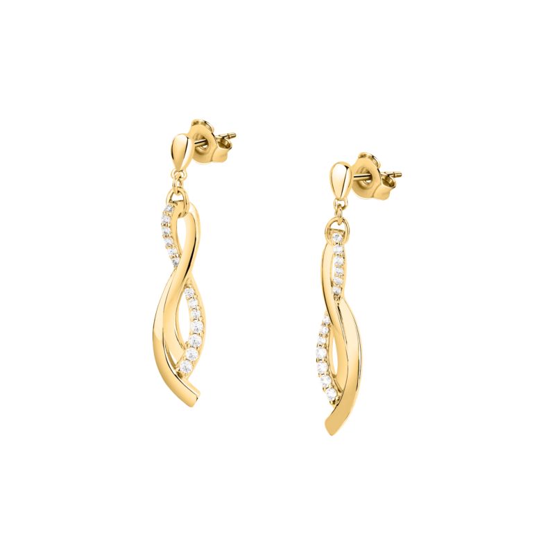 Boucles d'oreilles CLEOR pour femme en Plaqué Or serti de zircon - 0.002 g - taille : #null# - D.5148100003