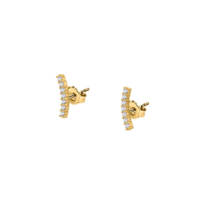 Boucles d'oreilles CLEOR pour femme en Plaqué Or serti de zircon - 0.001 g - taille : #null# - D.5148100004