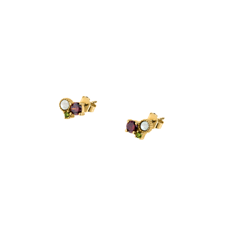 Boucles d'oreilles CLEOR pour femme en Plaqué Or serti de nacre - 0.001 g - taille : #null# - D.5162100002