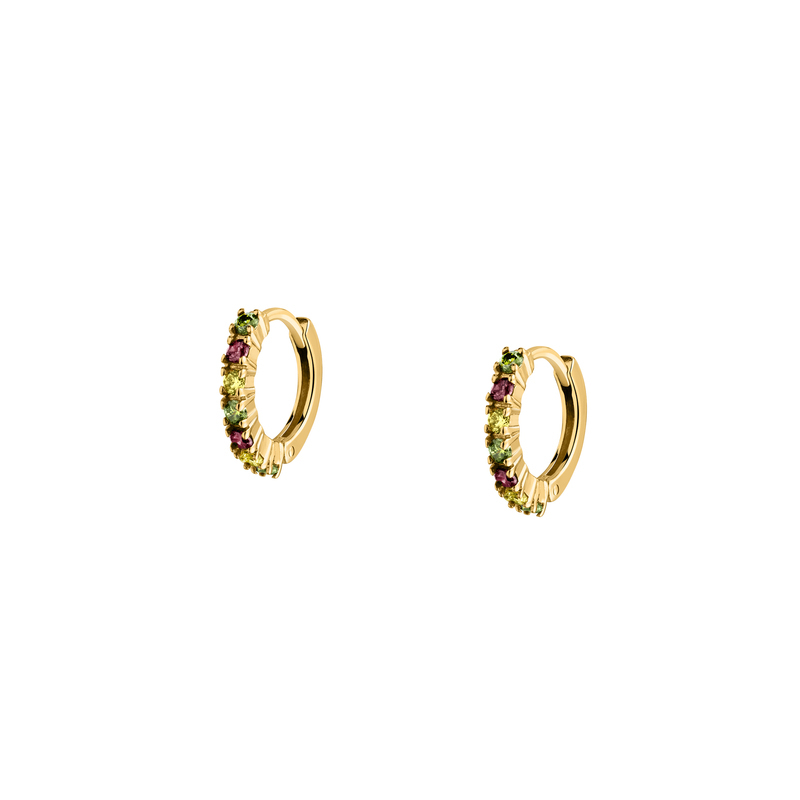 Boucles d'oreilles CLEOR pour femme en Plaqué Or serti de zircon - 0.002 g - taille : #null# - D.5162100003