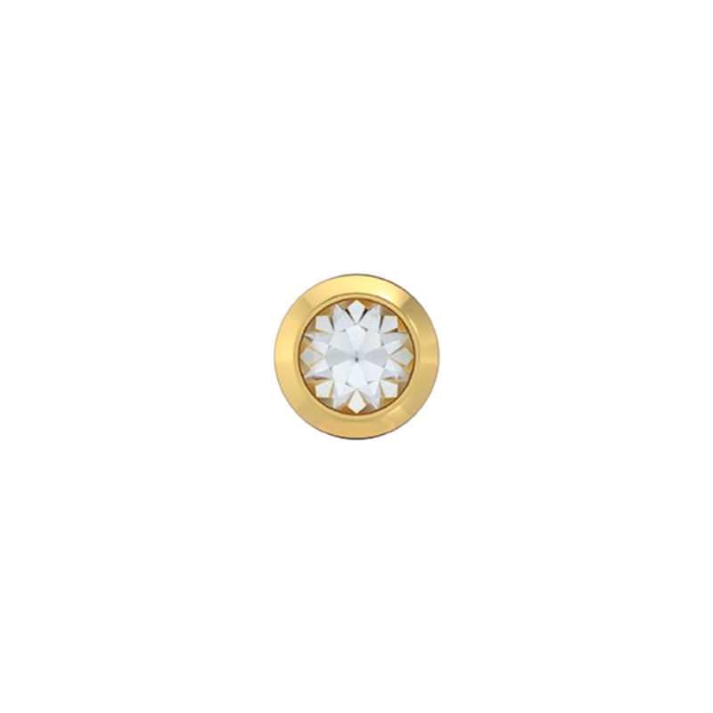 CLEOR Boucles d'oreilles en acier et cristal