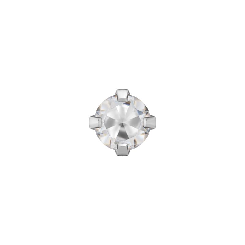 CLEOR Boucles d'oreilles en acier et zircon