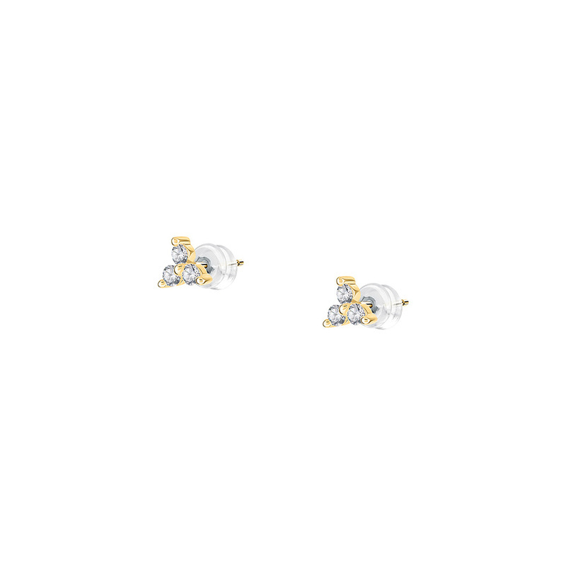 Boucles d'oreilles CLEOR pour femme en Or 375/1000 serti de zircon  - Z0159677
