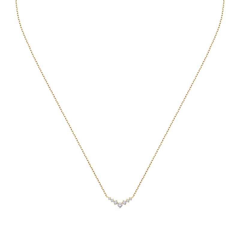 Collier CLEOR pour femme en Or 375/1000 serti de zircon - 0.001 g - taille : 402CM - Z0159671