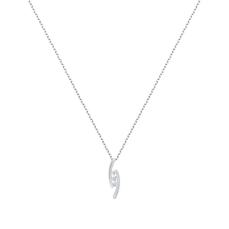 Collier CLEOR pour femme en Or 375/1000 serti de diamant - 0.001 g - taille : 402CM - Z0159934