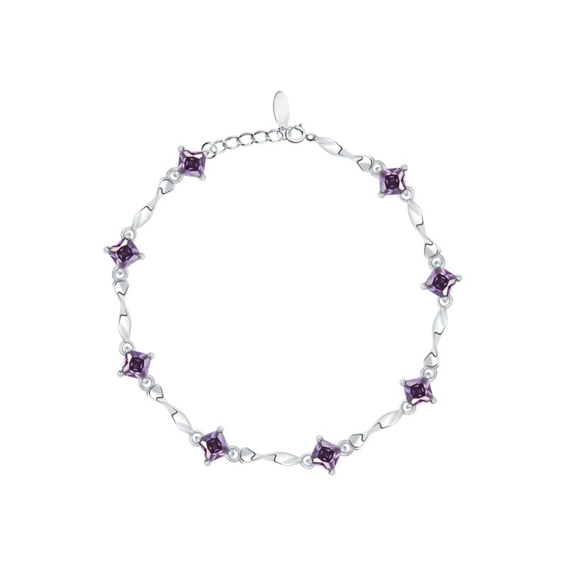 Bracelet CLEOR pour femme en Argent 925/1000 serti de zircon - 0.007 g - taille : 182CM - Z0002199