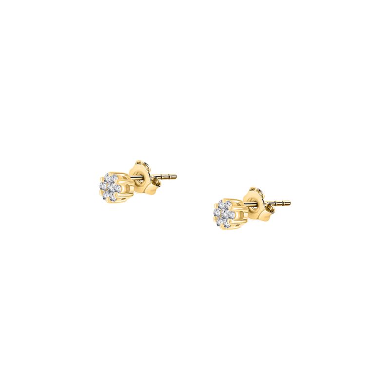 Boucles d'oreilles CLEOR pour femme en Or 750/1000 serti de diamant - 0.001 g - taille : #null# - Z0160342