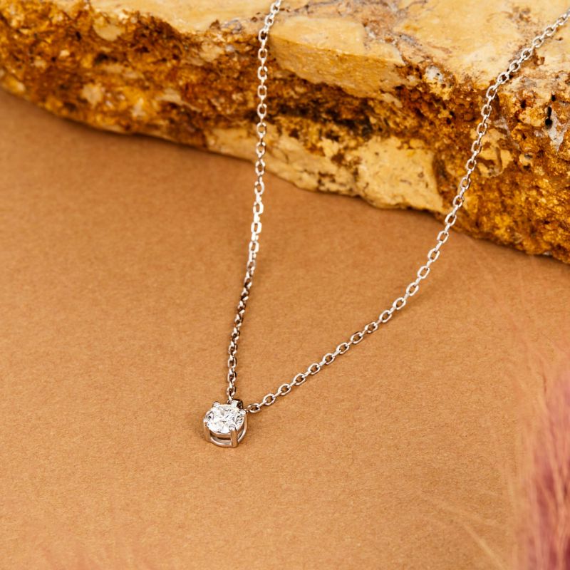 Collier CLEOR pour femme en Or 750/1000 serti de diamant - 0.002 g - taille : 40CM - Z0153881