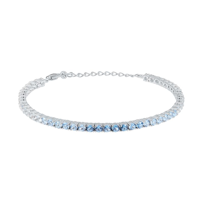 Bracelet CLEOR pour femme en Argent 925/1000 serti de zircon - 0.007 g - taille : 173CM - Z0160720